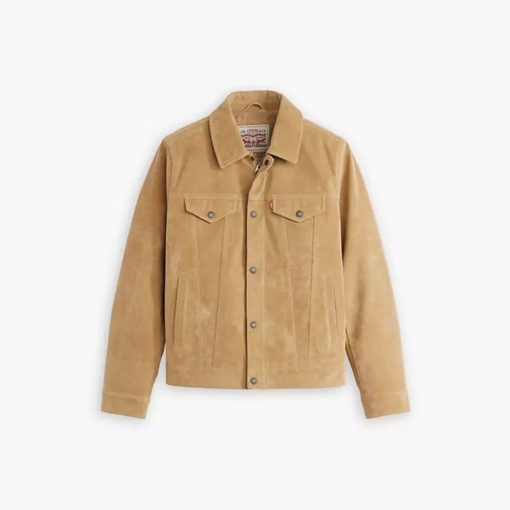 Levi's Faux Trucker Jacket - Size M - Color: Tan-Brown